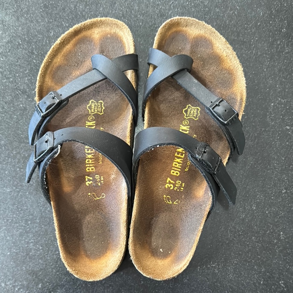 Birkenstock Black Strappy Sandals